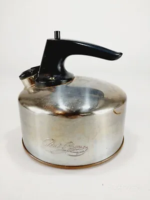 Vintage Revere Ware Water Kettle Tea Pot Chrome Copper Bottom • $9.60