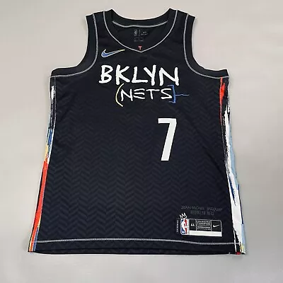 Nike Swingman NBA Brooklyn Nets Kevin Durant City Edition Jersey Black Men's 44 • $5.50