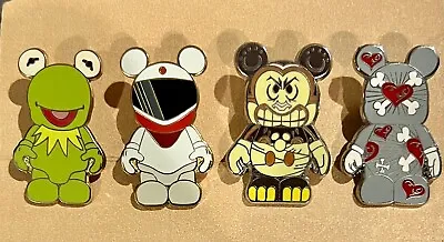 Lot Of 4 Disney Pin Vinylmation Mystery Collection Urban Series Kermit Tiki • $24