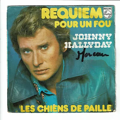 Johnny Hallyday 45 RPM 7   Requiem For Un Crazy - Dogs Of Straw 6042 122 • $9.48