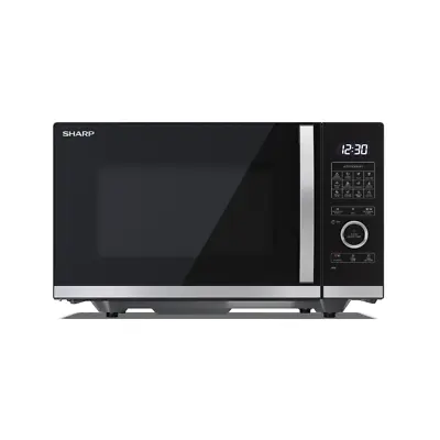 SHARP Microwave Oven 1000W Grill 900W 25L Flatbed Semi Digital YC-QG254AU-B • £129.99