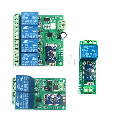 DC 12V 1/2/4Channel Bluetooth Relay Module APP Control Switch IoT Smart Home New • $3.67