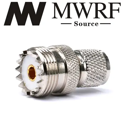 Rf Adapter Mini Uhf Male To Uhf Female Pl259 Kenwood Antenna Cable To Motorola • $6.29