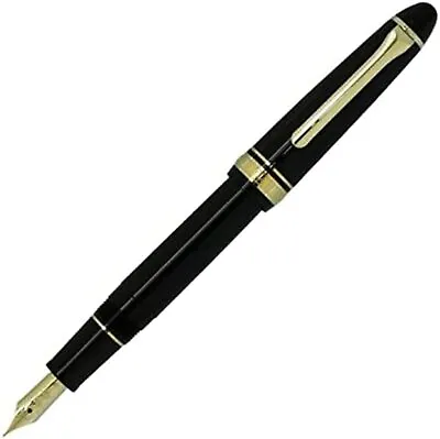 Sailor Fountain Pen Profit Casual Gold Trim Black Ultra Fine 11-0570-120 Japan • £33.01