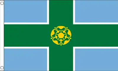 £3.45 • Buy DERBYSHIRE FLAGS BUNTING HAND WAVERS VARIOUS SIZES 5x3 3x2 8x5 18 X12 