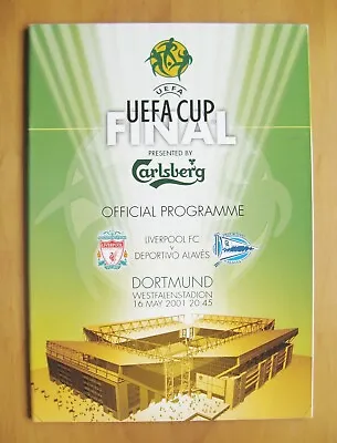 £4.99 • Buy 2001 UEFA Cup Final ALAVES V LIVERPOOL *Excellent Condition Football Programme*
