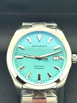 Movado Heritage Series Datron Automatic Light Blue Dial Watch 40mm Watch 3650175 • $1095