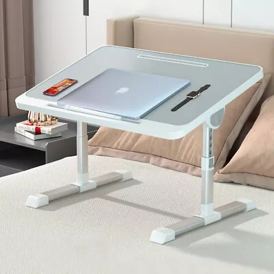 Tilt Angle Lap Desk Bed Tray Work Folding Laptop Table Laptop Tray Computer Desk • £21.94