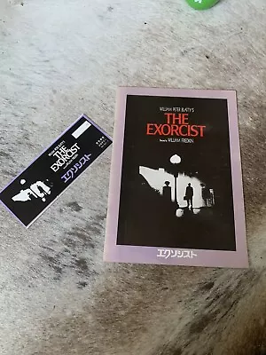 Exorcist 1973 Original Japan Movie Ticket Stub Program Collectible Horror Film • $99