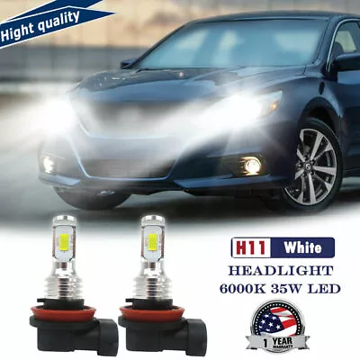 For Nissan Altima 2014-18 2pcs H11 70W Bright White LED Low Beam Headlight Bulbs • $12.53