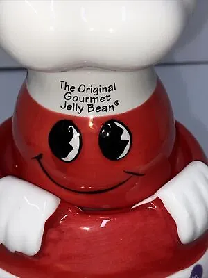 £26.73 • Buy The Original Gourmet Jelly Bean Ceramic Red Candy Jar Jelly Belly 2006