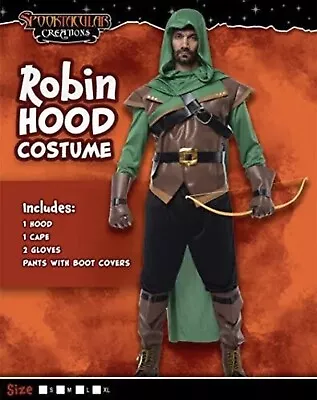 Robin Hood Costume Halloween Medium Mens Cosplay Renaissance Spooktacular Creat • $32.99