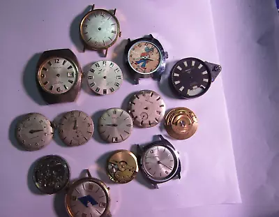 Vintage Lot Of Men's Watch Parts For Parts/repair WALTHAM AND OTHERS #99 • $25