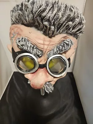 Vintage Disguise Mad Scientist Professor Brain Halloween Mask 2002 Used • $14.78