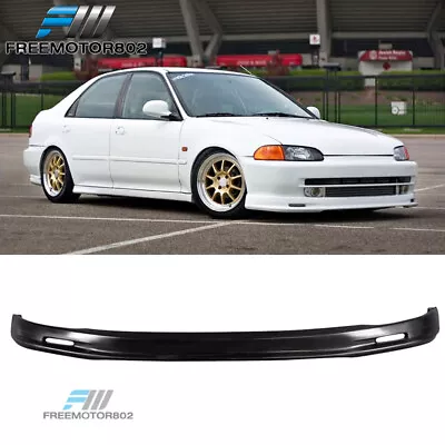 Fit 92-95 Honda Civic EG Sedan Mugen Style PP Front Bumper Lip Spoiler • $62.88