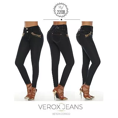 Verox Jeans Colombianos Butt Lifter Fajas Colombianas Jeans Levanta Cola 2208 • $42.90
