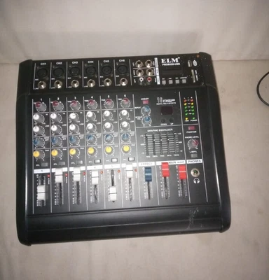 £100 • Buy Compact 6 Channel Mixer DSP Professional Powered Mixer 