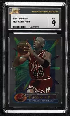 1994-95 Topps Finest Michael Jordan #331 CSG 9 Mint HOF • $115.24