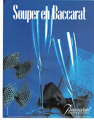 £3.17 • Buy 1983 Advertising 088 Crystal Baccarat Opera Flutes Champagne Advertising