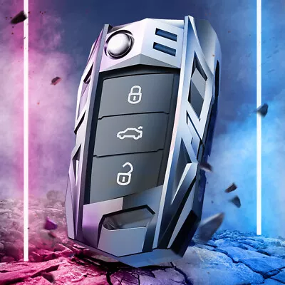 $15.21 • Buy Remote Car Key Fob Case Cover Holder Chain For VW Jetta Golf Beetle Skoda SEAT