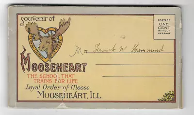 Postcard Folder-mooseheart-mooseheart Illinois-with Detachable Postcards • $2.25