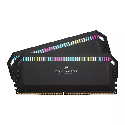 Corsair DOMINATOR PLATINUM RGB DDR5 64GB 2x32GB 5200MHz C40 Desktop Memory DDR5 • £223.86