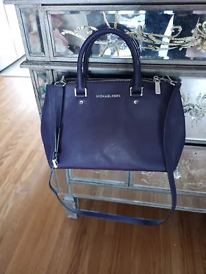 Michael Kors Purple Leather Cross Body Bag • $44