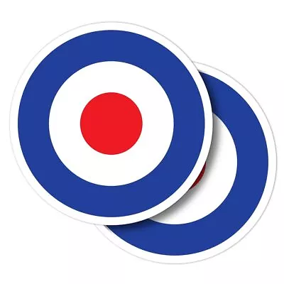 2x Vinyl Stickers Mod Target RAF Roundel Royal Air Force Badge #60913 • £3.49