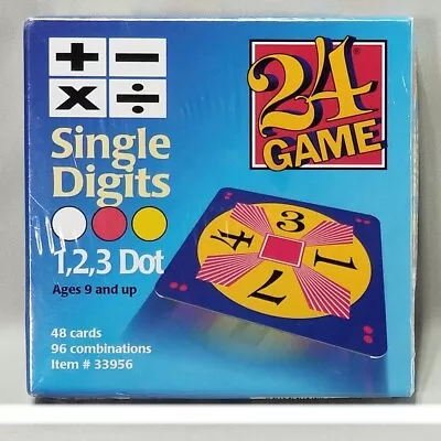 24 GAME Single Digit Cards Fun Fast Math Learning Game New Sealed  • $11