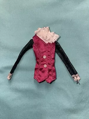 Monster High Replacement Draculaura First Wave Shirt Top Pink Lace Neck Buttons • $24