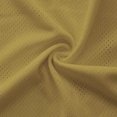 Vegas Gold Pro Mesh Heavy Athletic Jersey Fabric - 58  Wide - Medium Holes • $14.95