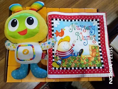 Fisher Price BEAT BO Bright Beats Goove Glow + Picture CLOTH BOOK Baby Soft Toys • $14.99