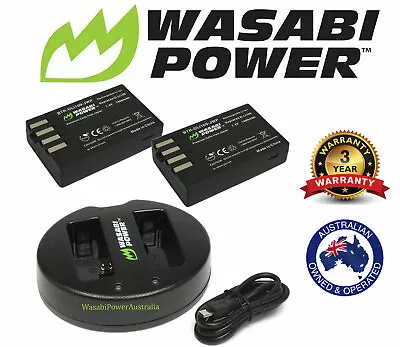 Wasabi Power Battery X 2 & Dual USB Charger For Pentax D-LI109 Pentax K-50 K-70 • $72.80
