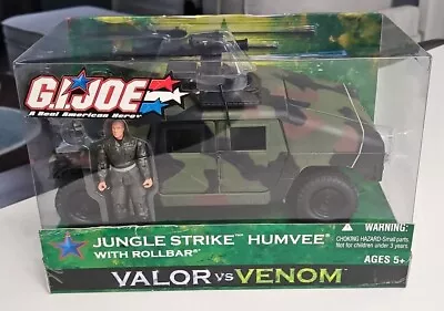 New Sealed 2004 Hasbro GI Joe Jungle Strike Humvee W/ Rollbar Valor Vs Venom NIB • $115