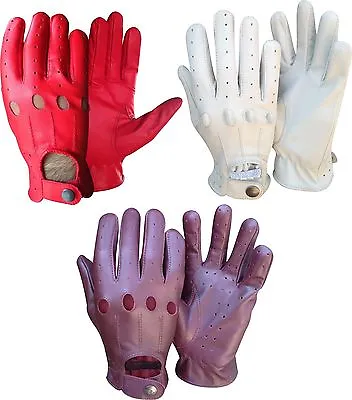 New Retro Style Quality Soft Leather Mens Driving Gloves Unlined Chauffeur N-507 • $29.99