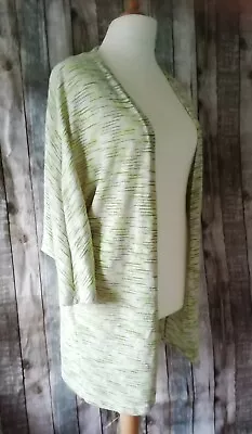 Long Green Cocoon Cardigan Size 16/18 • £10