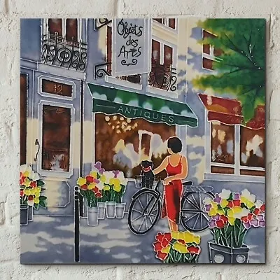 Ceramic Picture Tile  Objets D'Arts  By Brent Heighton 8  X 8  New & Boxed • £27.95