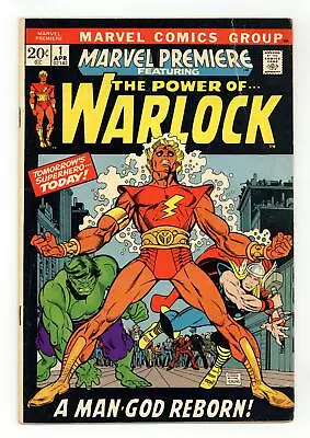 Marvel Premiere #1 GD+ 2.5 RESTORED 1972 1st App. Warlock • $28