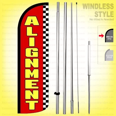 ALIGNMENT - Windless Swooper Flag Kit 15' Feather Banner Sign  Rzk3-h • $64.95