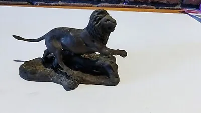 $48 • Buy Franklin Mint Lion Sculpture Wildlife Series By Poland