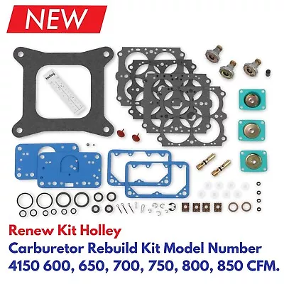 Carburetor Rebuild Kit For Holley Double Pumper 4150 600 650 700 750 800 850 CFM • $110.58