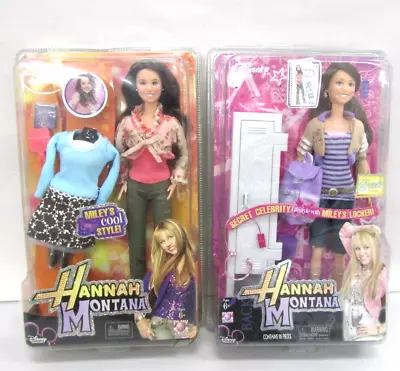 2007 Disney Hanna Montana Fashion Collection Miley Cyrus Doll Lot Of 2 NIB • $30