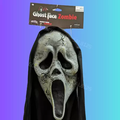 Zombie Ghost Face Mask With Shroud Official Fun World • £19.99