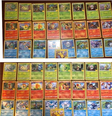 $99.99 • Buy Pokémon 25th Anniversary McDonalds Holo + Non-Holo Full Master Set 