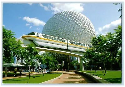 Future World Spaceship Earth Audio Animatronics Epcot Disney RR Train Postcard • $9.98