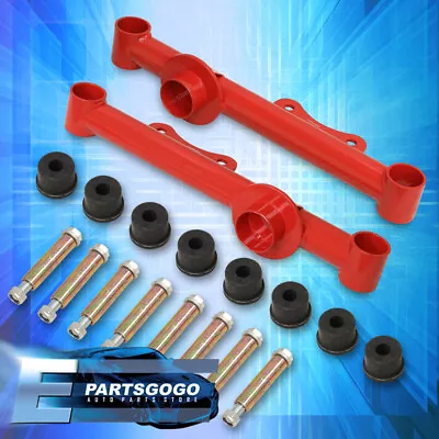 For 79-04 Ford Mustang V8 Rear LCA Lower Steel Control Suspension Arms Kit Red • $53.99