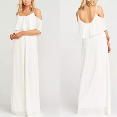 Show Me Your Mumu Maxi Dress In Wedding Cake Chiffon Plus Size 3X NEW • $99.49