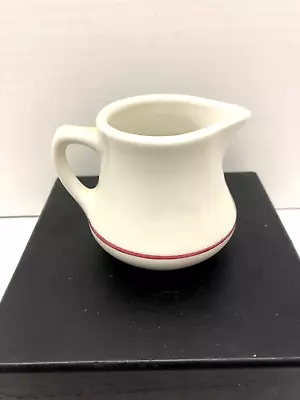 Vintage Homer Laughlin Individual Creamer Pitcher Best China Red Line 3  Tall • $8.50