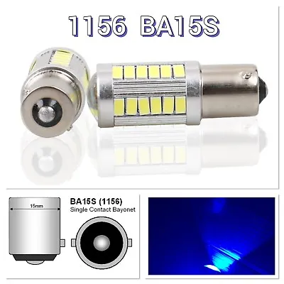 Front Signal 1156 BA15S 33SMD LED Projector Lens Blue Bulb K1 Fits Acura HAK • $15.50