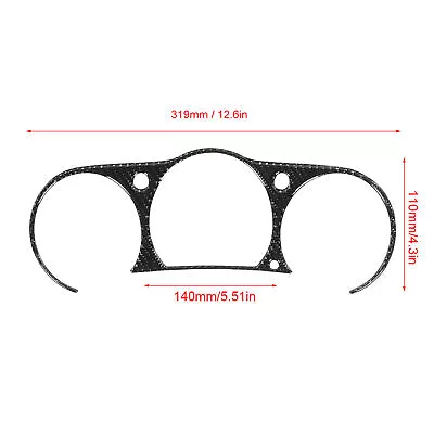 Car Carbon Fiber Interior Instrument Cluster Panel Cover Trim Fits For 350z • $32.55